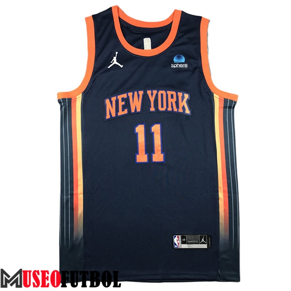 Camisetas NBA New York Knicks (MarrónSON #11) 2024/25 Negro/Naranja