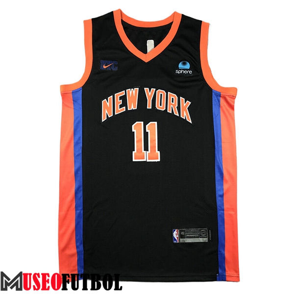 Camisetas NBA New York Knicks (MarrónSON #11) 2024/25 Negro/Naranja/Azul