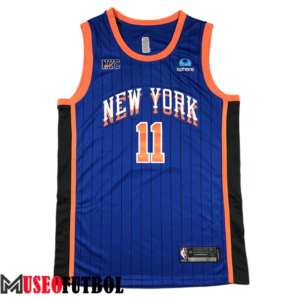 Camisetas NBA New York Knicks (MarrónSON #11) 2024/25 Azul/Negro/Naranja