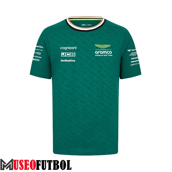 Camiseta de manga corta F1 Aston Martin Team Verde 2024