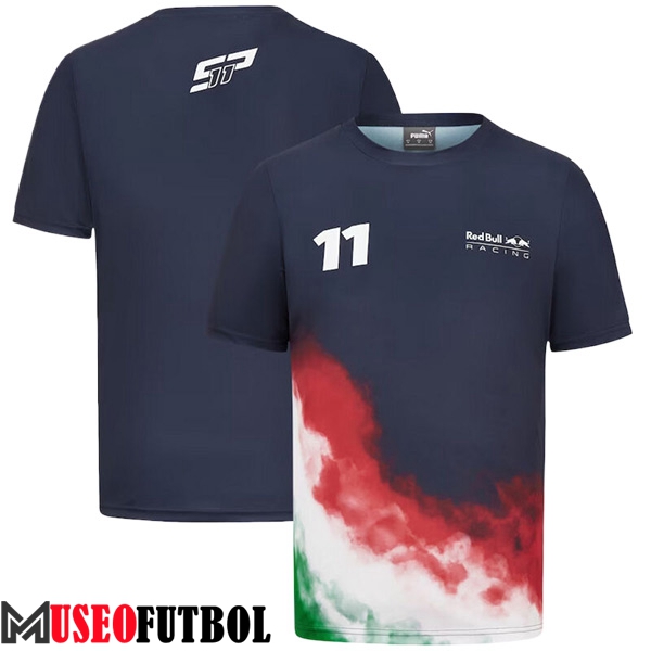 Camiseta de manga corta F1 RedBull Racing Team Azul/Rojo/Blanco/Verde 2024