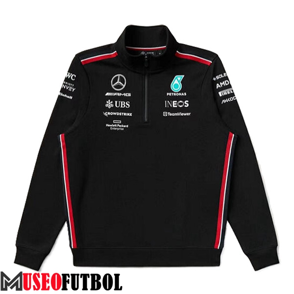 Sudadera F1 Mercedes Benz Team Negro/Rojo 2024