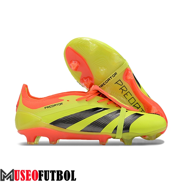 Adidas Botas De Fútbol Predator Elite Tongue FG Amarillo/Negro/Naranja