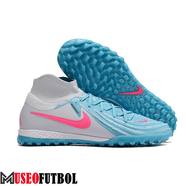 Nike Botas De Fútbol Phantom Luna Elite NU TF Blanco/Azul/Rosa