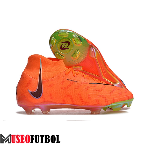 Nike Botas De Fútbol Phantom Luna Elite NU FG Naranja/Negro -02