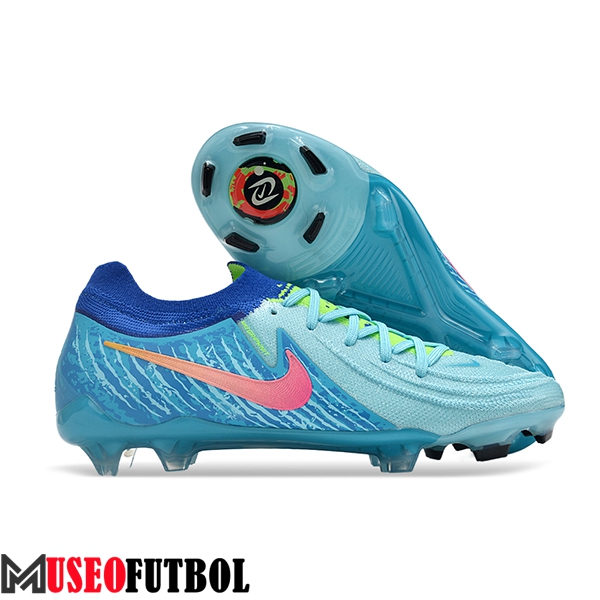 Nike Botas De Fútbol Phantom Luna Elite NU FG Azul/Rosa -02