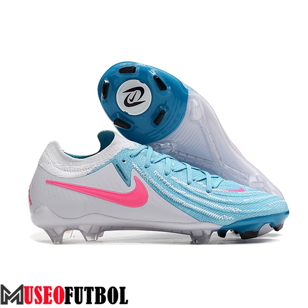 Nike Botas De Fútbol Phantom Luna Elite NU FG Blanco/Azul/Rosa -03