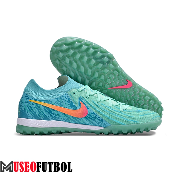 Nike Botas De Fútbol Phantom GX II Elite TF Verde/Azul/Rosa