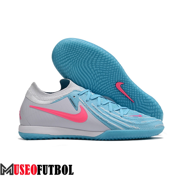 Nike Botas De Fútbol Phantom GX II Elite IC Blanco/Azul/Rosa