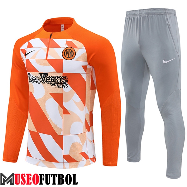 Chandal Equipos De Futbol Inter Milan Naranja/Blanco 2024/2025