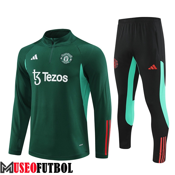 Chandal Equipos De Futbol Manchester United Verde/Negro 2024/2025