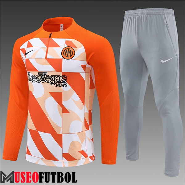 Chandal Equipos De Futbol Inter Milan Ninos Naranja/Blanco 2024/2025