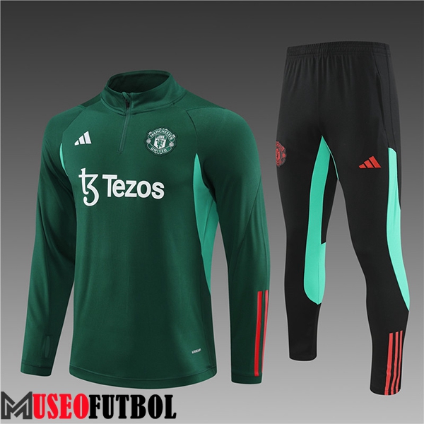 Chandal Equipos De Futbol Manchester United Ninos Verde/Negro 2024/2025