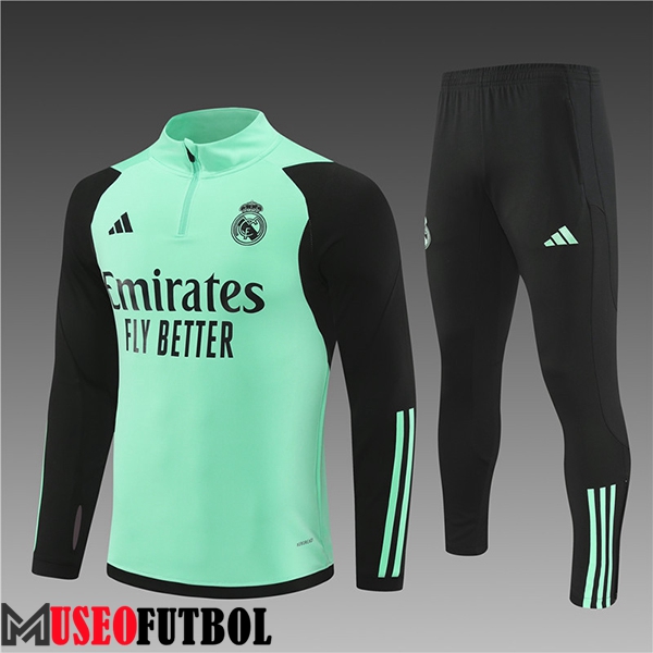 Chandal Equipos De Futbol Real Madrid Ninos Verde/Negro 2024/2025