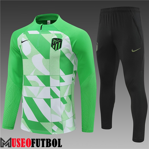 Chandal Equipos De Futbol Atletico Madrid Ninos Verde/Blanco 2024/2025