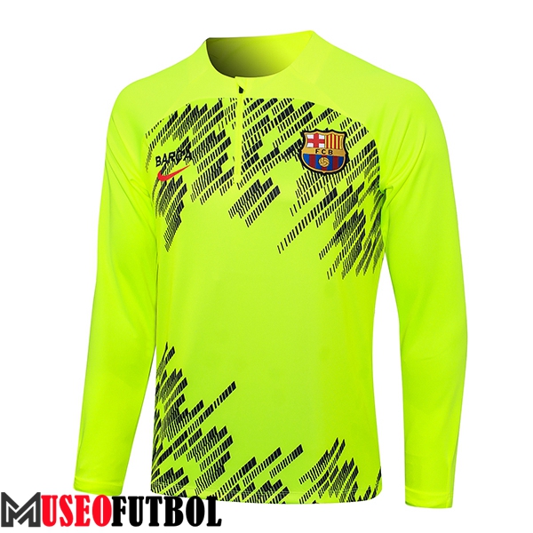 Sudadera De Entrenamiento FC Barcelona Verde/Negro 2024/2025