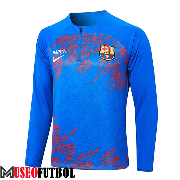 Sudadera De Entrenamiento FC Barcelona Azul/Rojo 2024/2025