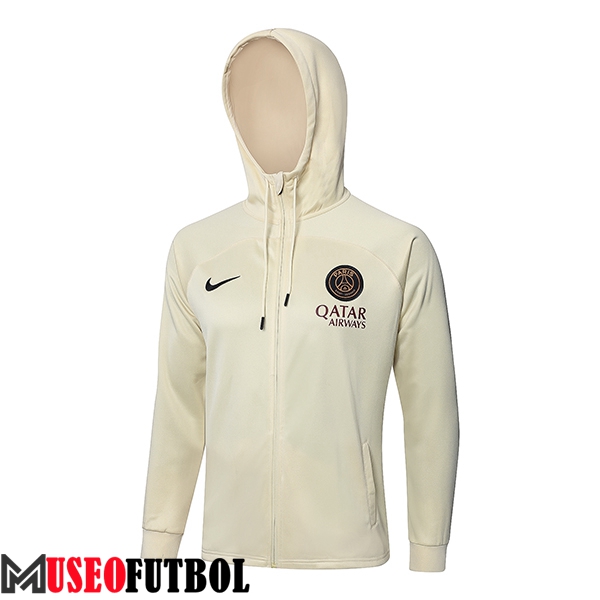 Chaqueta Con Capucha PSG Beige 2024/2025