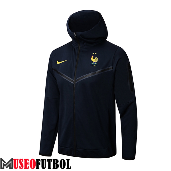 Chaqueta Con Capucha Francia Azul Oscuro 2024/2025