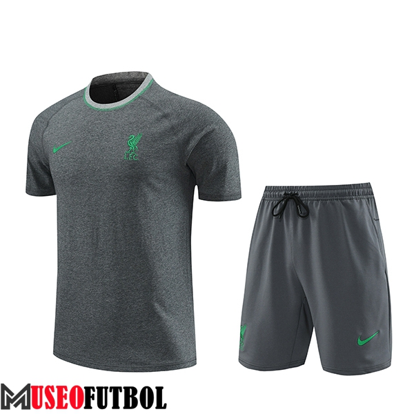 Camiseta Entrenamiento + Cortos FC Liverpool Gris 2024/2025