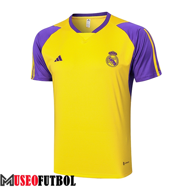 Camiseta Entrenamiento Real Madrid Amarillo/Violeta 2024/2025