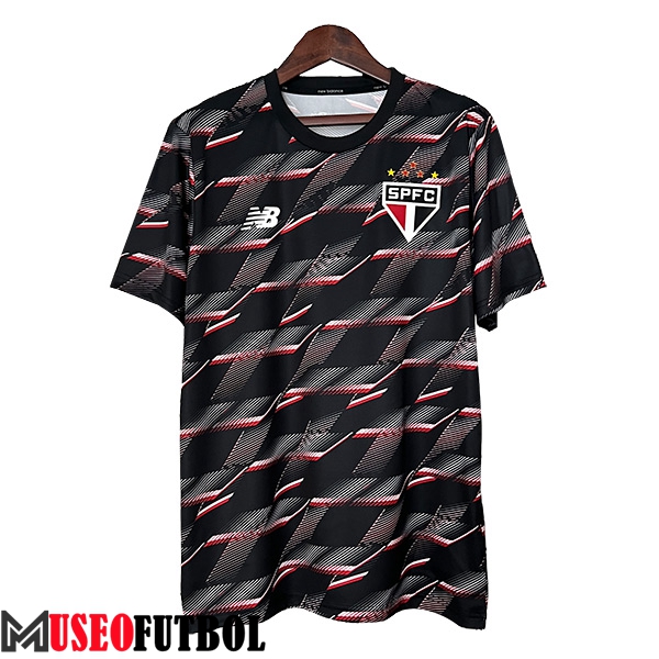 Camiseta Entrenamiento Sao Paulo FC Negro/Rojo 2024/2025