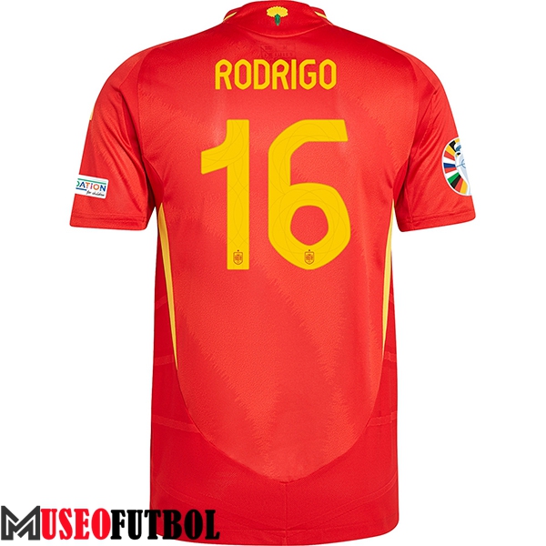 Camiseta Equipo Nacional España (RODRIGO #16) 2024/2025 Primera