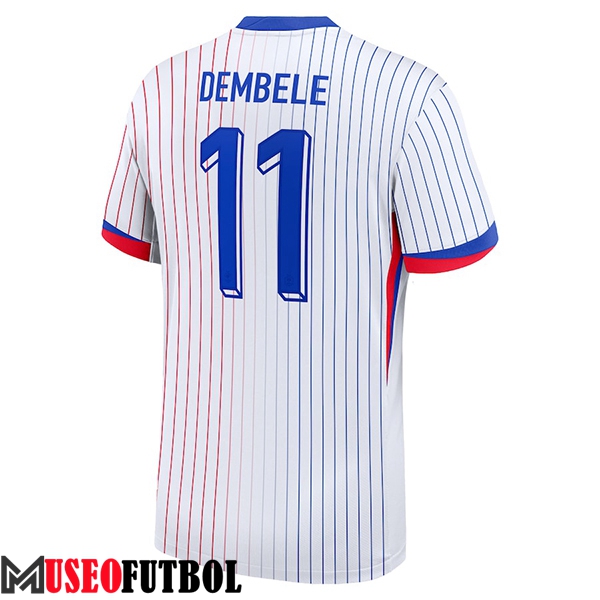 Camiseta Equipo Nacional Francia (DEMBELE #11) 2024/2025 Segunda