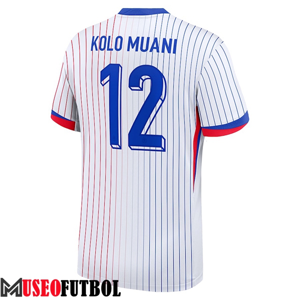 Camiseta Equipo Nacional Francia (KOLO MUANI #12) 2024/2025 Segunda