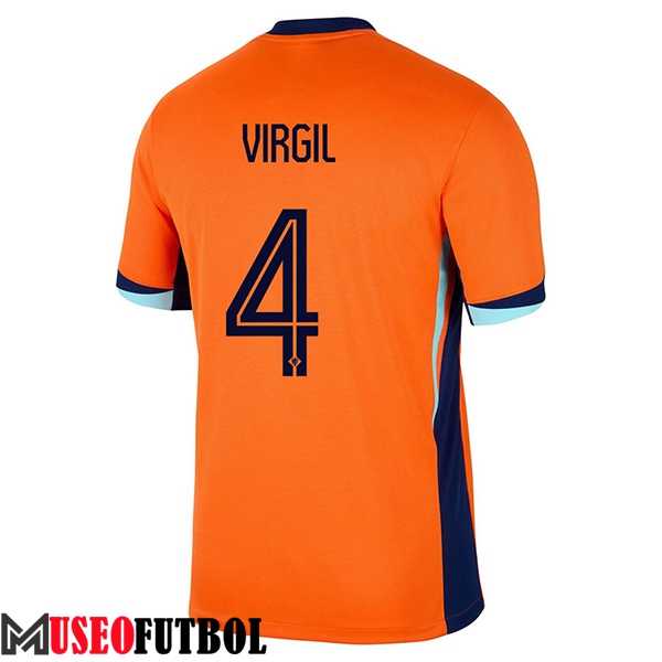 Camiseta Equipo Nacional Países Bajos (VIRGIL #4) 2024/2025 Primera