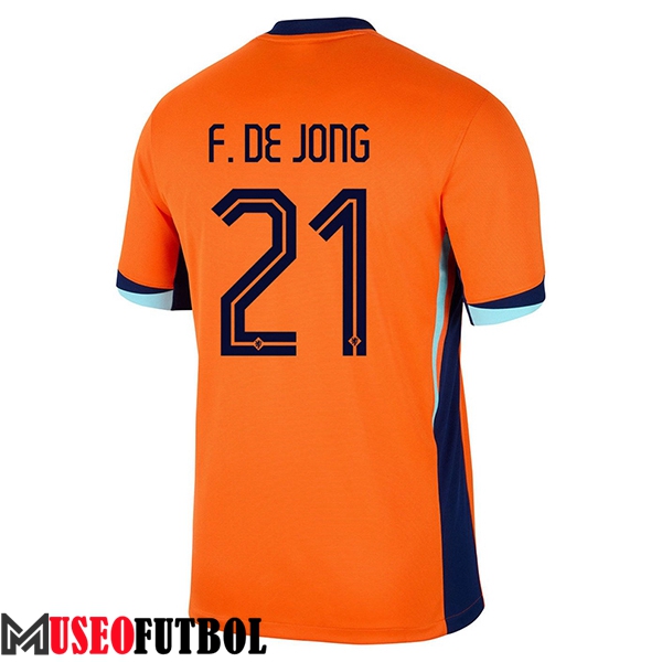 Camiseta Equipo Nacional Países Bajos (F.DE JONG #21) 2024/2025 Primera