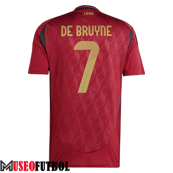 Camiseta Equipo Nacional Bélgica (DE BRUYNE #7) 2024/2025 Primera