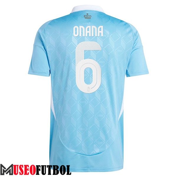 Camiseta Equipo Nacional Bélgica (ONANA #6) 2024/2025 Segunda