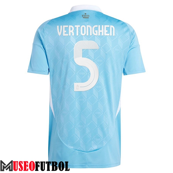 Camiseta Equipo Nacional Bélgica (VerdeONGHEN #5) 2024/2025 Segunda