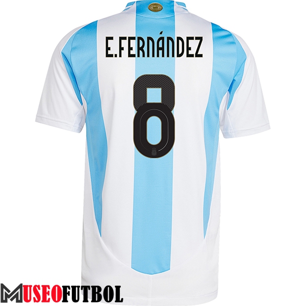 Camiseta Equipo Nacional Argentina (E.FERNANDEZ #8) 2024/2025 Primera