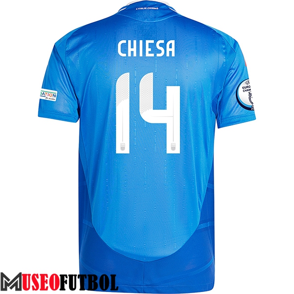 Camiseta Equipo Nacional Italia (CHIESA #14) 2024/2025 Primera