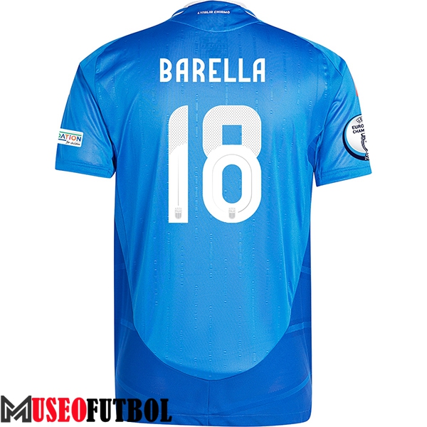 Camiseta Equipo Nacional Italia (BARELLA #18) 2024/2025 Primera