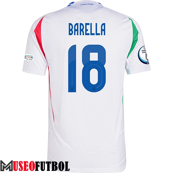 Camiseta Equipo Nacional Italia (BARELLA #18) 2024/2025 Segunda