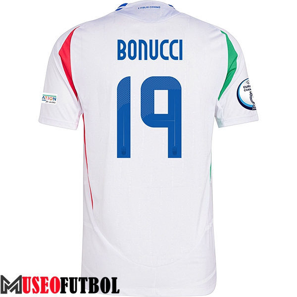 Camiseta Equipo Nacional Italia (BONUCCI #19) 2024/2025 Segunda