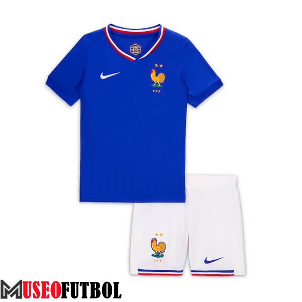 Camisetas De Futbol Francia Ninos Primera UEFA Euro 2024