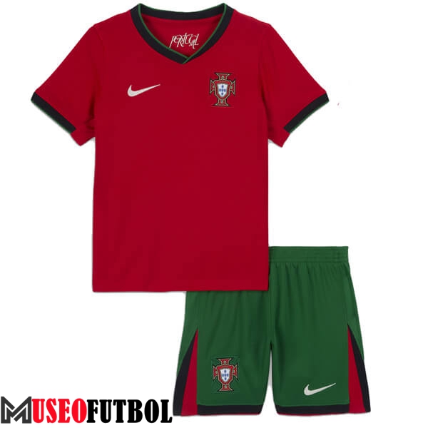 Camisetas De Futbol Portugal Ninos Primera UEFA Euro 2024