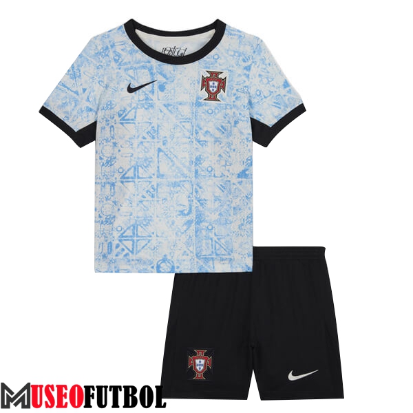 Camisetas De Futbol Portugal Ninos Segunda UEFA Euro 2024