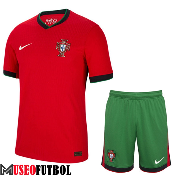 Camisetas Futbol Portugal Primera + Cortos UEFA Euro 2024