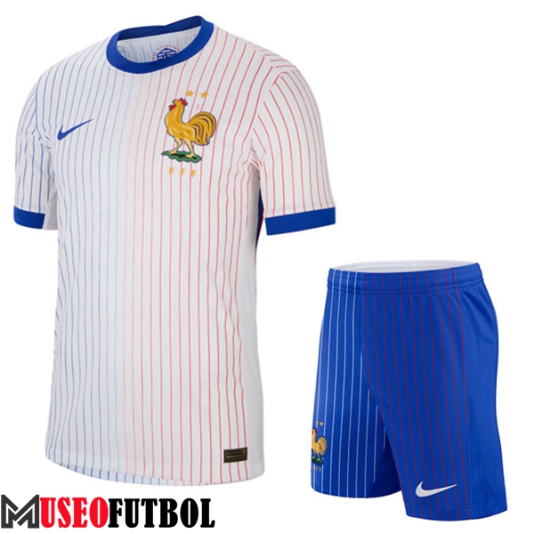 Camisetas Futbol Francia Segunda + Cortos UEFA Euro 2024