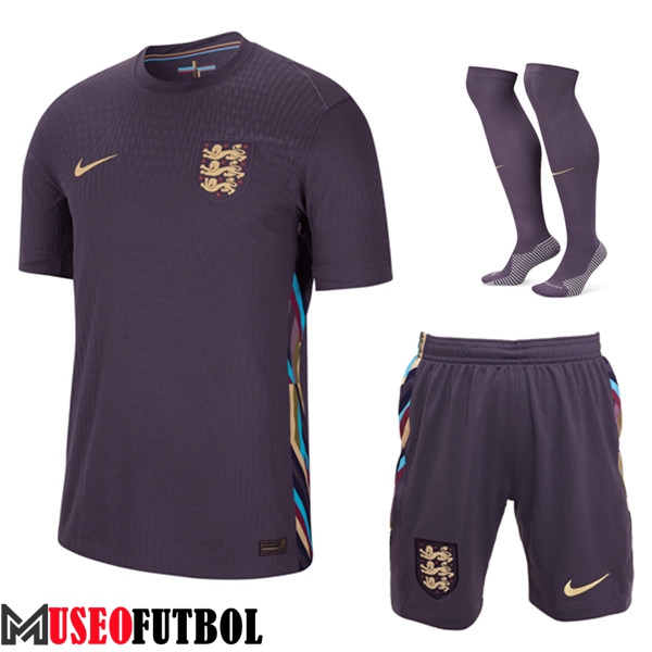 Camisetas Futbol Inglaterra Segunda (Cortos + Calcetines) UEFA Euro 2024