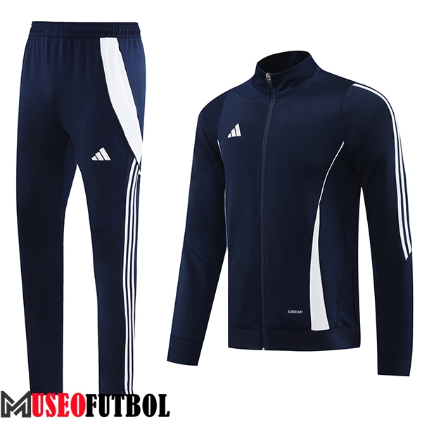 Chandal Equipos De Futbol Chaquetas Adidas Azul/Blanco 2024/2025