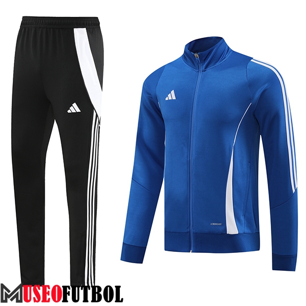 Chandal Equipos De Futbol Chaquetas Adidas Azul/Blanco/Negro 2024/2025