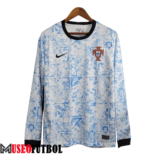 Camisetas De Futbol Portugal Segunda Manga Largas UEFA Euro 2024