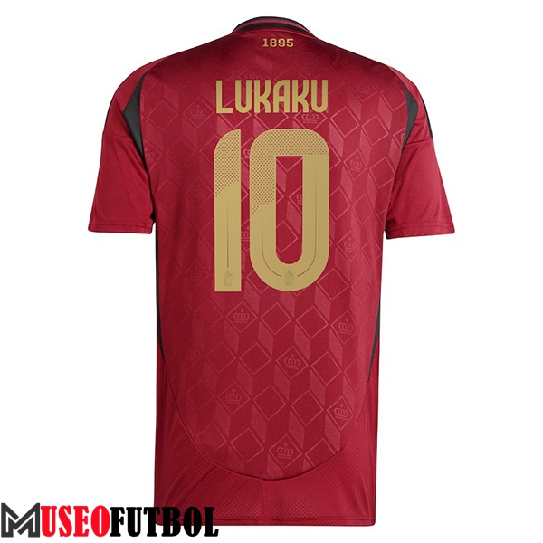 Camisetas De Futbol Bélgica (LUKAKU #10) UEFA Euro 2024 Primera