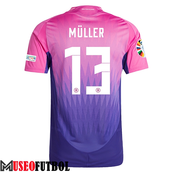 Camisetas De Futbol Alemania (MULLER #13) UEFA Euro 2024 Segunda